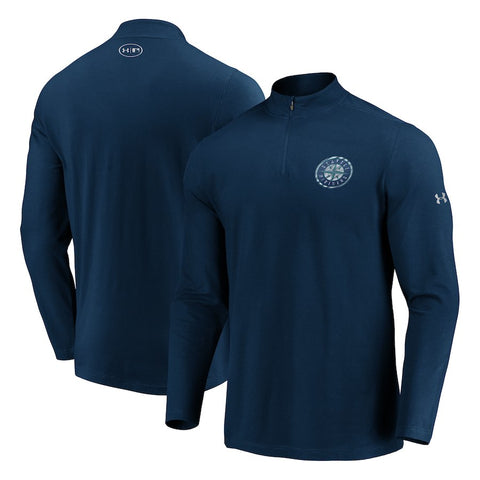 Seattle Mariners Under Armour Passion Alternate Left Chest 1/4-Zip Jacket
