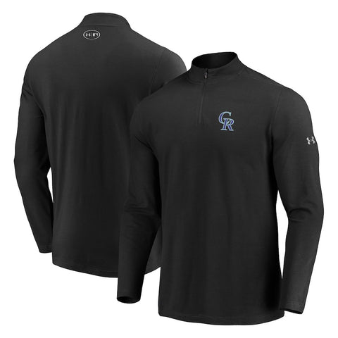 Colorado Rockies Under Armour Passion Performance Tri-Blend Quarter-Zip Pullover Jacket
