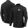 Miami Marlins Under Armour Passion Performance Tri-Blend Quarter-Zip Pullover Jacket