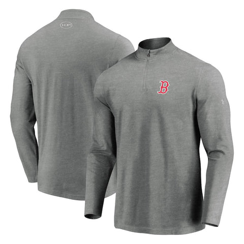 Boston Red Sox Under Armour Passion Performance Tri-Blend Quarter-Zip Pullover Jacket