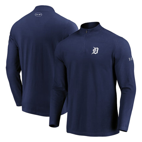 Detroit Tigers Under Armour Passion Performance Tri-Blend Quarter-Zip Pullover Jacket