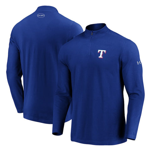 Texas Rangers Under Armour Passion Performance Tri-Blend Quarter-Zip Pullover Jacket