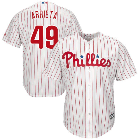 Jake Arrieta Philadelphia Phillies Majestic Official Cool Base Player Jersey