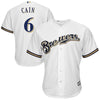 Lorenzo Cain Milwaukee Brewers Majestic Official Cool Base Player Jersey