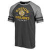 Boston Bruins   Timeless Collection Vintage Arch Tri-Blend Raglan T-Shirt - Black
