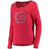 Calgary Flames Touch by Alyssa Milano Women's Lateral Sweatshirt