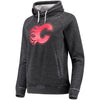 Calgary Flames Touch by Alyssa Milano Women's Spiral Pullover Hoodie