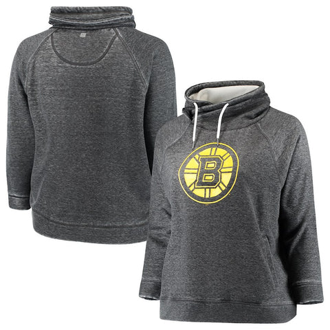 Boston Bruins Touch by Alyssa Milano Women's Plus Size Spiral Pullover