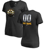 Boston Bruins   Women's Any Name & Number Midnight Mascot T-Shirt