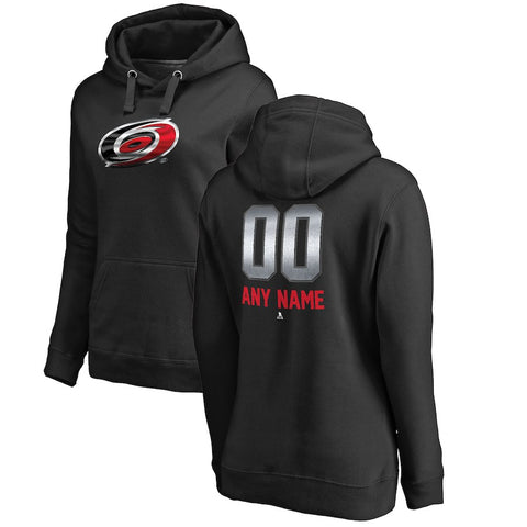 Carolina Hurricanes   Women's Any Name & Number Midnight Mascot Pullover Hoodie