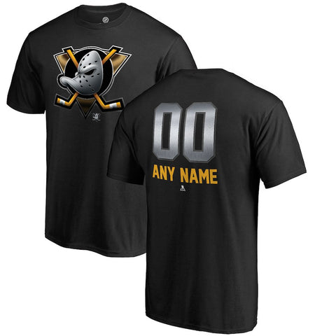 Anaheim Ducks   Any Name & Number Midnight Mascot T-Shirt