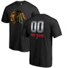 Chicago Blackhawks   Any Name & Number Midnight Mascot T-Shirt