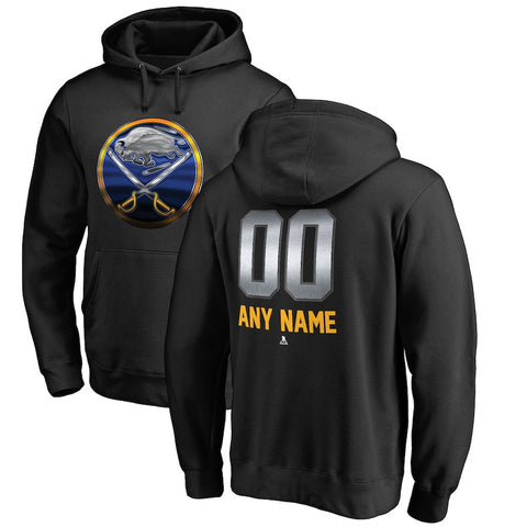 Buffalo Sabres   Any Name & Number Midnight Mascot Pullover Hoodie