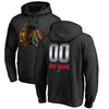 Chicago Blackhawks   Any Name & Number Midnight Mascot Pullover Hoodie