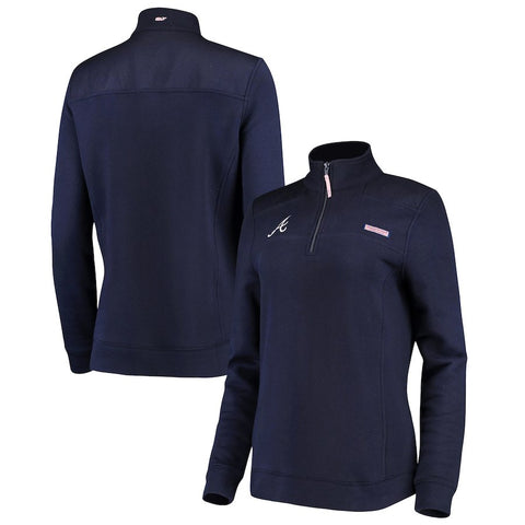 Atlanta Braves Vineyard Vines Women's 1/4-Zip Shep Jacket