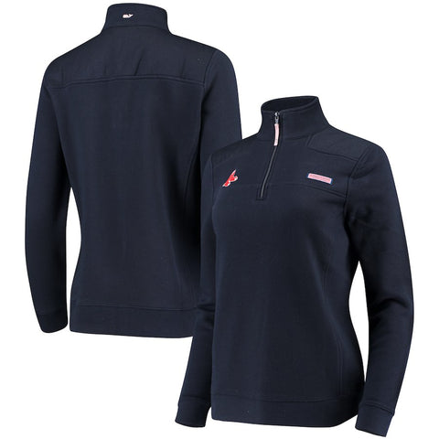 Boston Red Sox Vineyard Vines Women's 1/4-Zip Shep Jacket