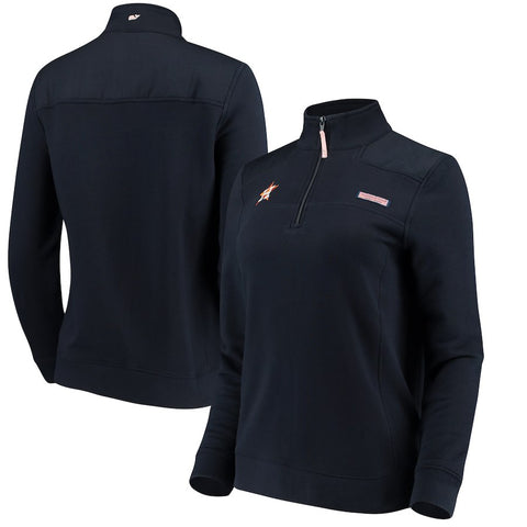 Houston Astros Vineyard Vines Women's 1/4-Zip Shep Jacket