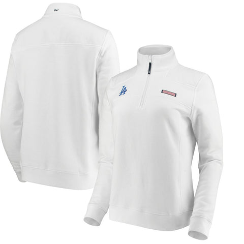 Los Angeles Dodgers Vineyard Vines Women's 1/4-Zip Shep Jacket