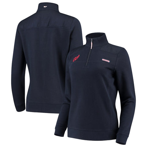 Washington Nationals Vineyard Vines Women's 1/4-Zip Shep Jacket
