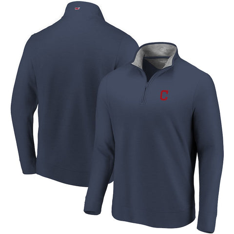 Cleveland Indians Vineyard Vines Saltwater Quarter-Zip Pullover Jacket
