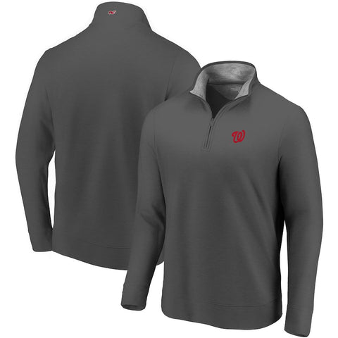 Washington Nationals Vineyard Vines Saltwater Quarter-Zip Pullover Jacket