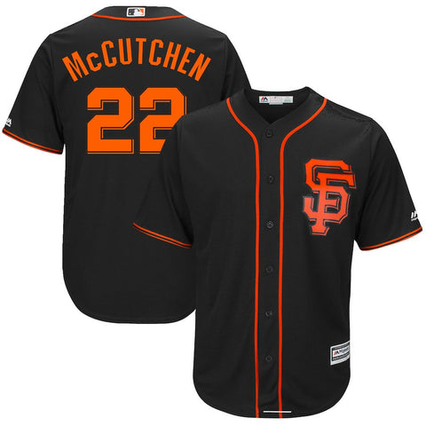 Andrew McCutchen San Francisco Giants Majestic Big & Tall Alternate Cool Base Replica Player Jersey - Black
