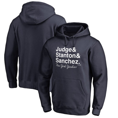 Aaron Judge, Giancarlo Stanton & Gary Sanchez New York Yankees   Hometown Collection Trio Pullover Hoodie