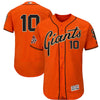 Evan Longoria San Francisco Giants Majestic Alternate On-Field 60th Season Patch Flex Base Authentic Collection Player Jersey