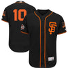 Evan Longoria San Francisco Giants Majestic Alternate On-Field 60th Season Patch Flex Base Authentic Collection Player Jersey