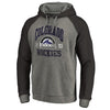 Colorado Rockies   Cooperstown Collection Old Favorite Tri-Blend Raglan Pullover Hoodie - Ash