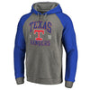 Texas Rangers   Cooperstown Collection Old Favorite Tri-Blend Raglan Pullover Hoodie - Ash