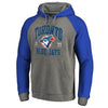 Toronto Blue Jays   Cooperstown Collection Old Favorite Tri-Blend Raglan Pullover Hoodie - Ash