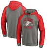 Cincinnati Reds   Cooperstown Collection Old Favorite Tri-Blend Raglan Pullover Hoodie - Ash