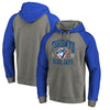 Toronto Blue Jays   Cooperstown Collection Old Favorite Tri-Blend Raglan Pullover Hoodie - Ash