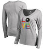 Buffalo Sabres   Women's Hockey Is For Everyone Love Square Long Sleeve V-Neck T-Shirt