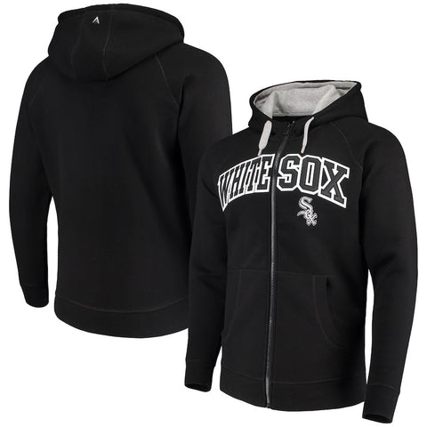 Chicago White Sox Antigua Victory Team Logo Full-Zip Hoodie