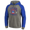 Chicago Cubs   Cooperstown Collection Old Favorite Tri-Blend Pullover Hoodie - Heathered Gray/Royal
