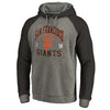 San Francisco Giants   Cooperstown Collection Old Favorite Tri-Blend Pullover Hoodie - Heathered Gray/Black