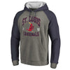 St. Louis Cardinals   Cooperstown Collection Old Favorite Tri-Blend Pullover Hoodie - Heathered Gray/Navy