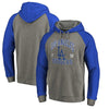 Los Angeles Dodgers   Cooperstown Collection Old Favorite Tri-Blend Pullover Hoodie - Heathered Gray/Royal