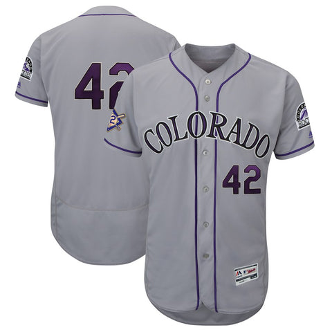 Colorado Rockies Majestic 2018 Jackie Robinson Day Authentic Flex Base Jersey