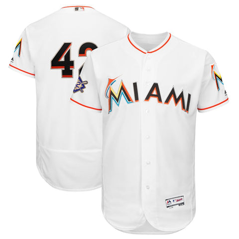 Miami Marlins Majestic 2018 Jackie Robinson Day Authentic Flex Base Jersey