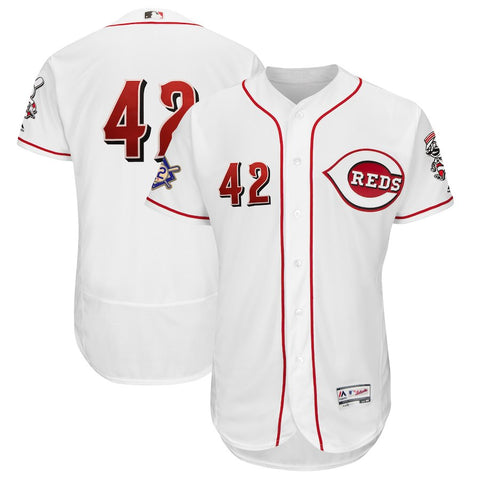 Cincinnati Reds Majestic 2018 Jackie Robinson Day Authentic Flex Base Jersey