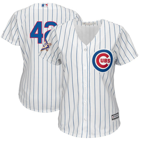 Chicago Cubs Majestic Women's 2018 Jackie Robinson Day Official Cool Base Jersey