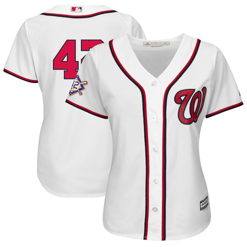 Washington Nationals Majestic Women's 2018 Jackie Robinson Day Official Cool Base Jersey