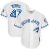 Jack Morris Toronto Blue Jays Majestic Hall of Fame Induction Patch Cool Base Jersey