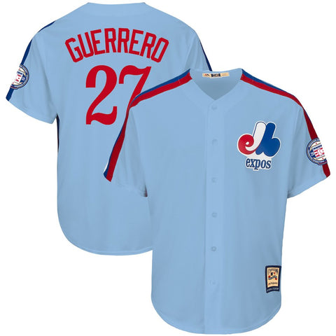 Vladimir Guerrero Montreal Expos Majestic Hall of Fame Induction Patch Cool Base Jersey