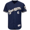 Lorenzo Cain Milwaukee Brewers Majestic Authentic Collection Flex Base Player Jersey
