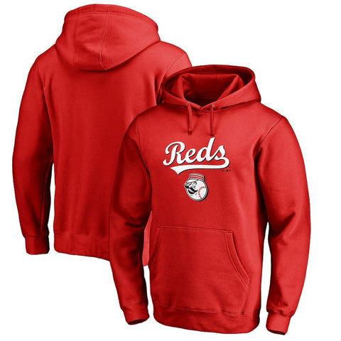 Cincinnati Reds   Team Lockup Pullover Hoodie