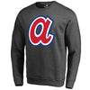 Atlanta Braves   Cooperstown Collection Huntington Sweatshirt - Heathered Gray